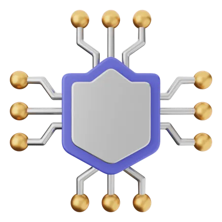 Ai Shield Protection  3D Icon