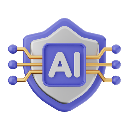 Ai Shield Protection  3D Icon