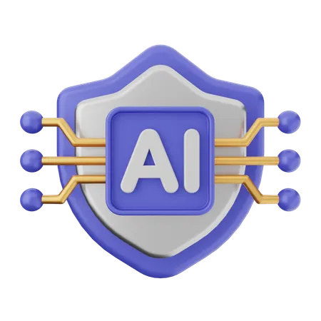 Ai Shield Protection  3D Icon