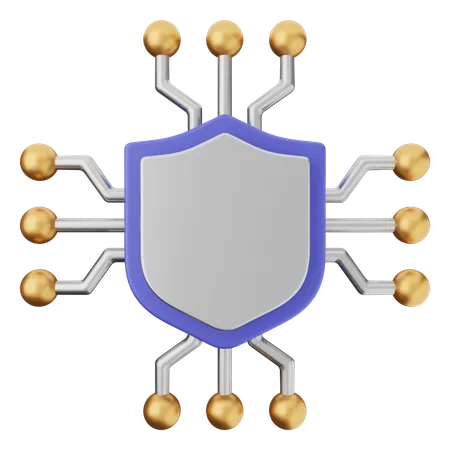 Ai Shield Protection  3D Icon