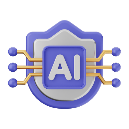 Ai Shield Protection  3D Icon