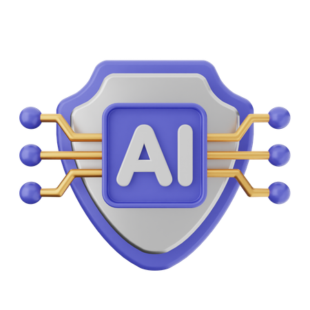 Ai Shield Protection  3D Icon