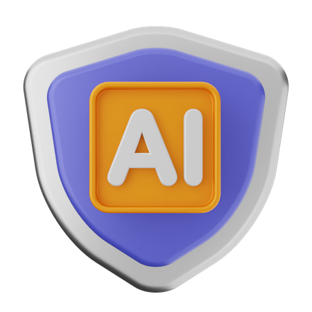 Ai Shield Protection  3D Icon