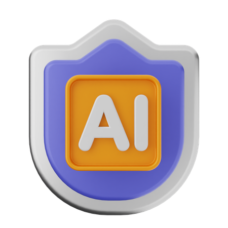 Ai Shield Protection  3D Icon