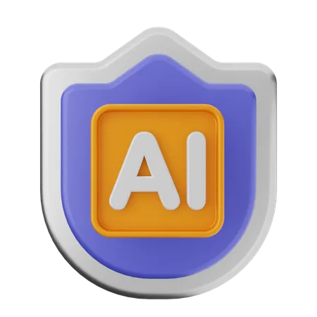 Ai Shield Protection  3D Icon