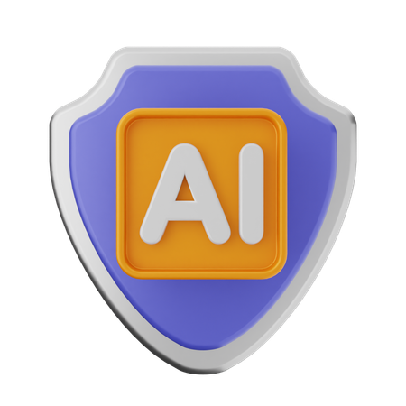 Ai Shield Protection  3D Icon