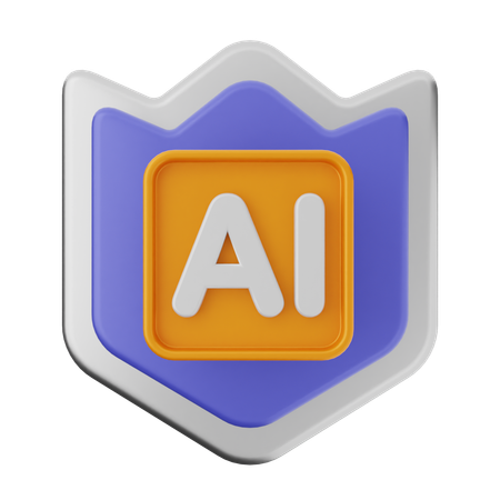 Ai Shield Protection  3D Icon