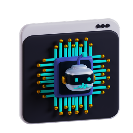 Site Web ai  3D Icon