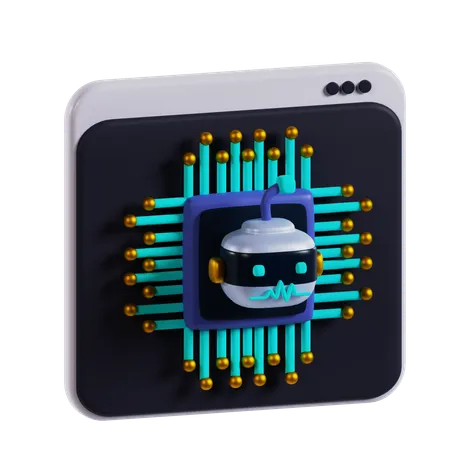 Site Web ai  3D Icon