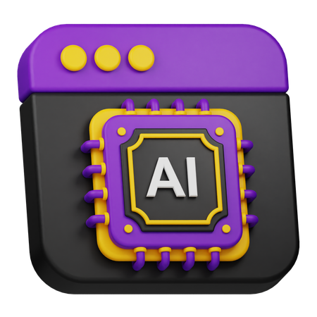 Site Web ai  3D Icon