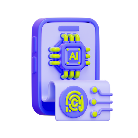 AI Smart Contracts  3D Icon
