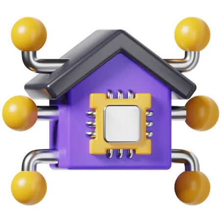 Ai Smart Home 3 D Icon 3D Icon
