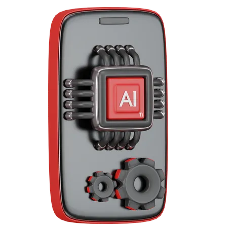 AI Smartphone 3 D Icon 3D Icon