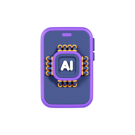 Ai Smartphone  3D Icon