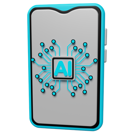 Ai Smartphone  3D Icon