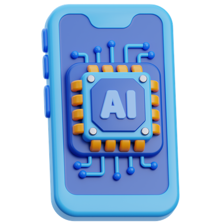 Ai smartphone  3D Icon