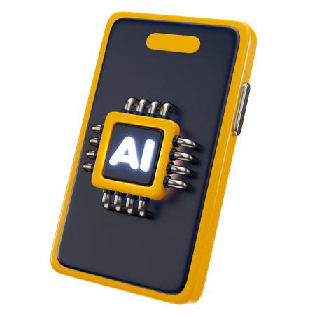 Ai Smartphone  3D Icon