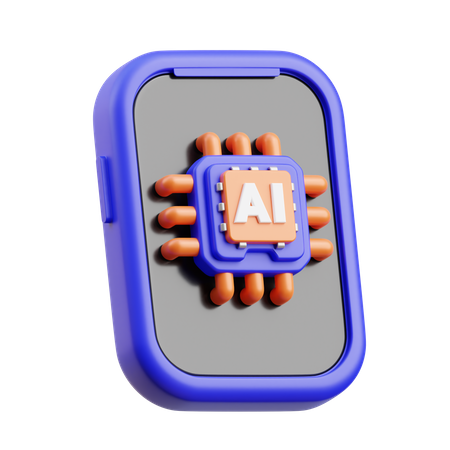 Ai Smartphone  3D Icon