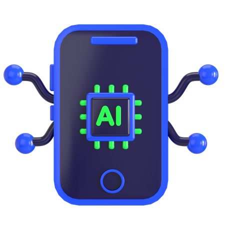 Ai Smartphone  3D Icon