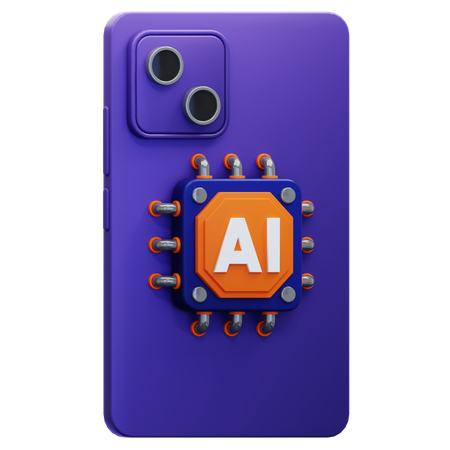 Ai Smartphone  3D Icon