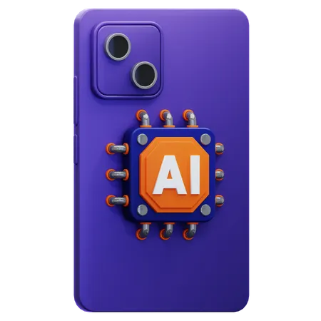 Ai Smartphone  3D Icon