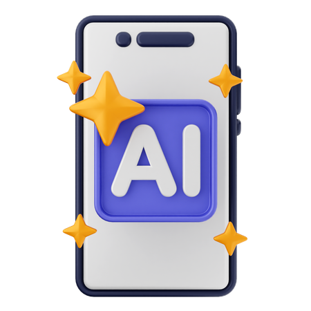 Ai Smartphone  3D Icon