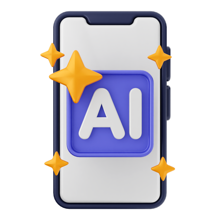 Ai Smartphone  3D Icon