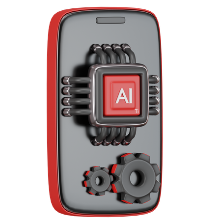Ai Smartphone  3D Icon