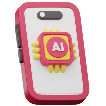 Ai Smartphone  3D Icon