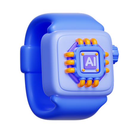 AI 스마트워치  3D Icon