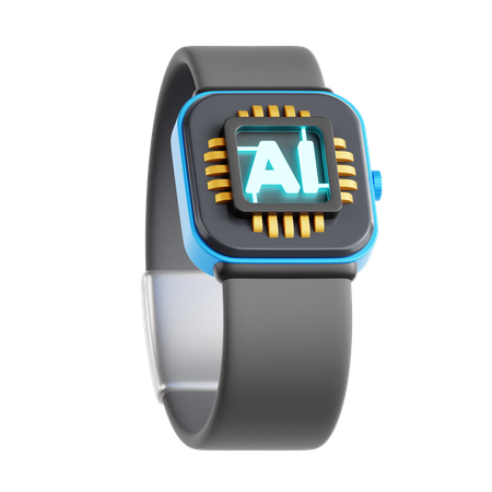 AI Smartwatch  3D Icon