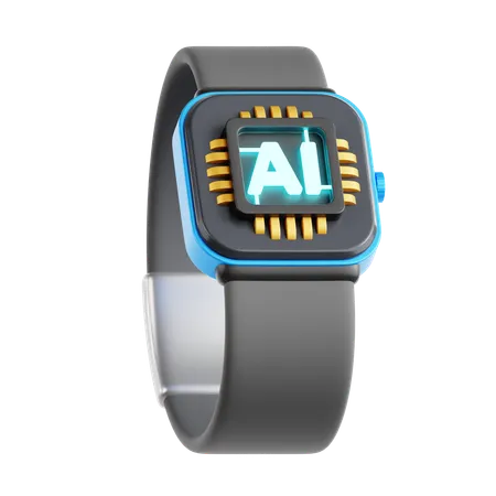 AI Smartwatch  3D Icon