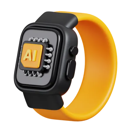 AI Smartwatch  3D Icon