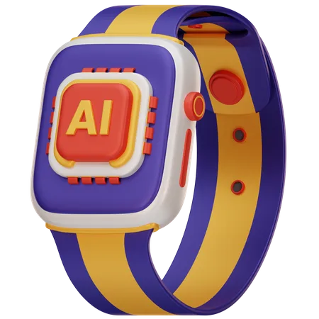 Ai Smartwatch  3D Icon