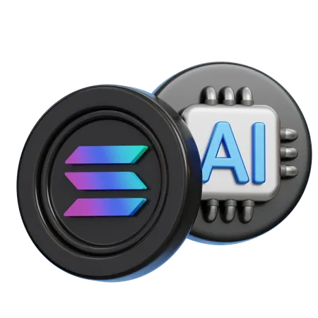 Ai Solana  3D Icon