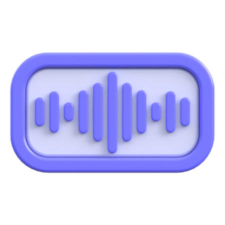 Ai Soundwave Rounded  3D Icon