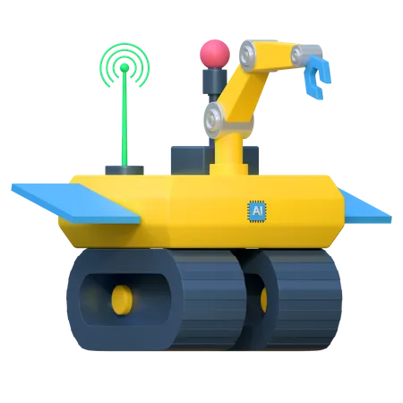 Ai Space Rover Robot  3D Icon