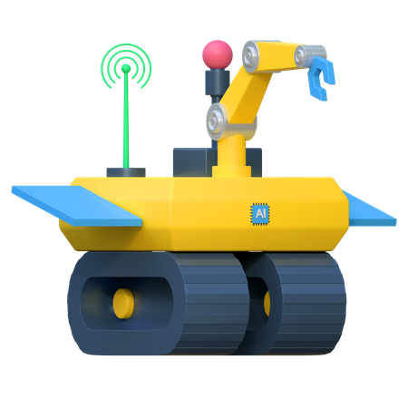 Robot rover spatial ai  3D Icon