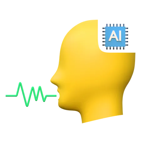 Ai Speech Generation Artificial Inteligence Icon 3 D Illustration 3D Icon