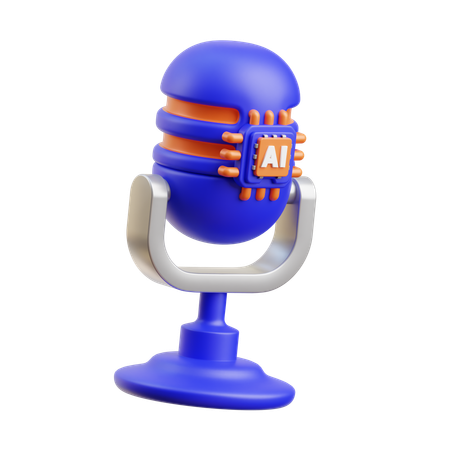 Ai Speech Recognition  3D Icon