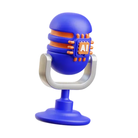 Ai Speech Recognition  3D Icon