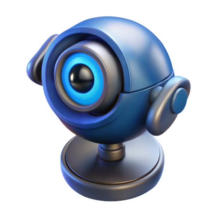 AI Surveillance Camera  3D Icon