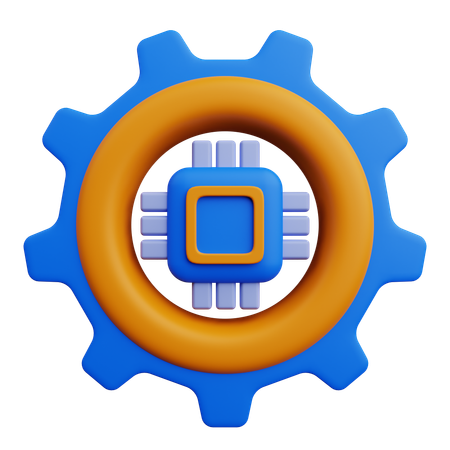 AI System  3D Icon