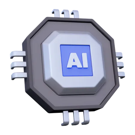 AI Technology 3D Icon