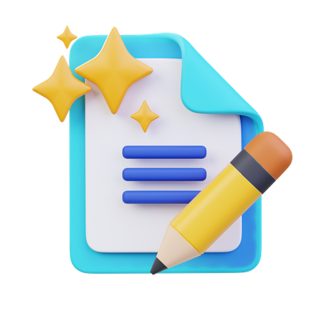 AI Text Generate  3D Icon
