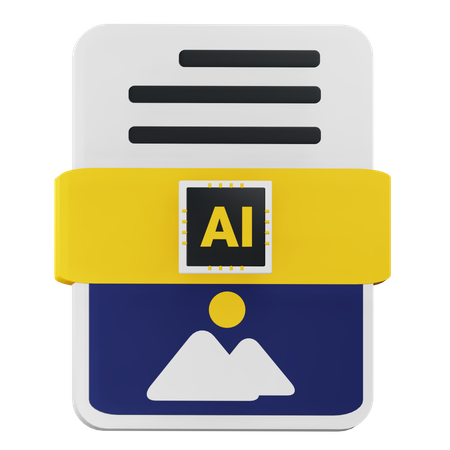 Ai Text To Image  3D Icon