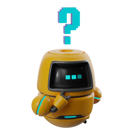 Ai Thinking  3D Icon