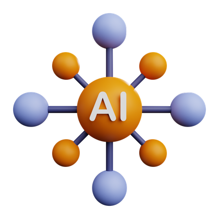 AI Topology  3D Icon