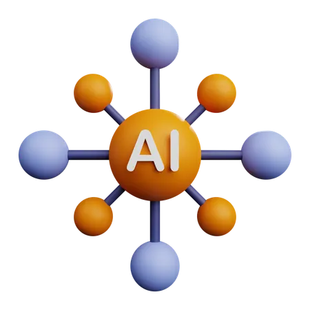 AI Topology  3D Icon
