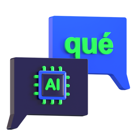 Ai Translator  3D Icon